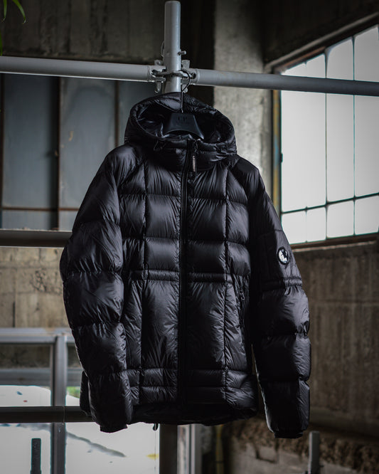 D.D.SHELL HOODED DOWN JACKET BLACK