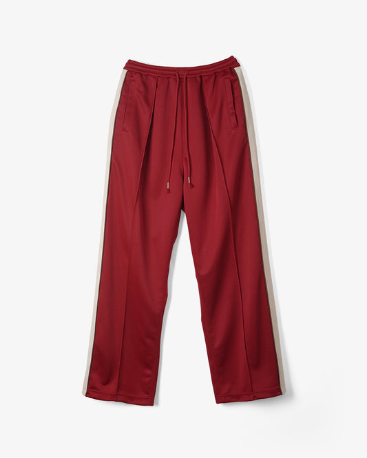 FLARE TRACK PANTS RED