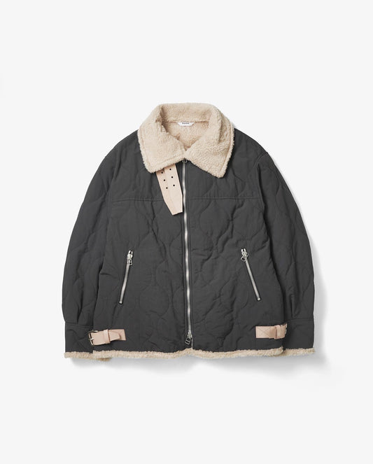 QUILT BOMBER JACKET(CHARCOAL)
