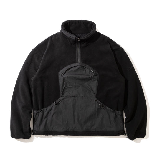 Fleece Pullover Jacket (Black)