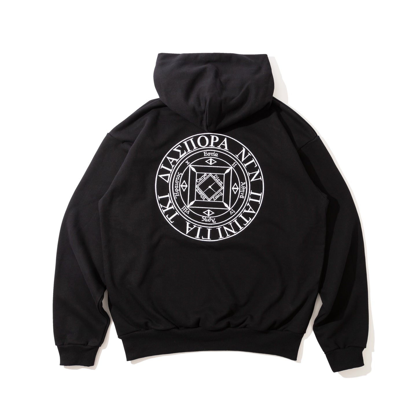 Embroidered Magic Circle Hooded Sweatshirt(Black)